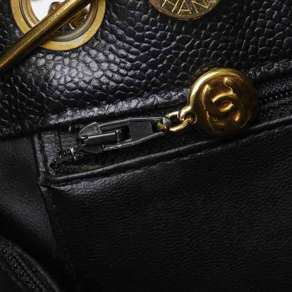 Chanel Deca Coco Mark Chain Tote Bag Shoulder Bag Black - Picture 5 of 8